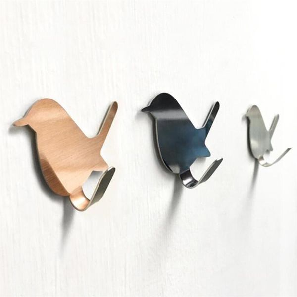 hooks & rails 2pcs cute bird shaped self adhesive wall door hook stainless steel coat hat hanger bag keys sticky storage holders
hooks & rails 2pcs cute bird shaped self adhesive wall door hook stainless steel coat hat hanger bag keys sticky storage holders