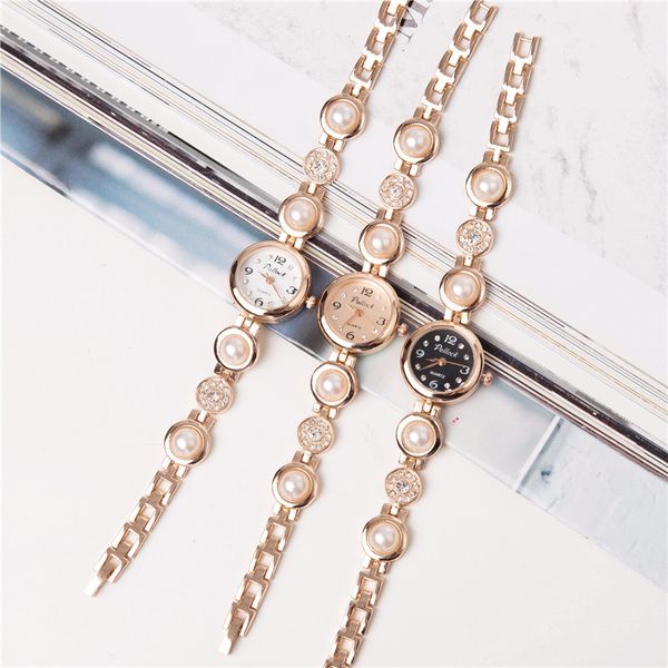 women bracelets watches vintage diamond pearl design alloy chain ladies clock luxury fashion stainless steel full crystal band quartz watch, Slivery;brown
women bracelets watches vintage diamond pearl design alloy chain ladies clock luxury fashion stainless steel full crystal band quartz watch, Slivery;brown