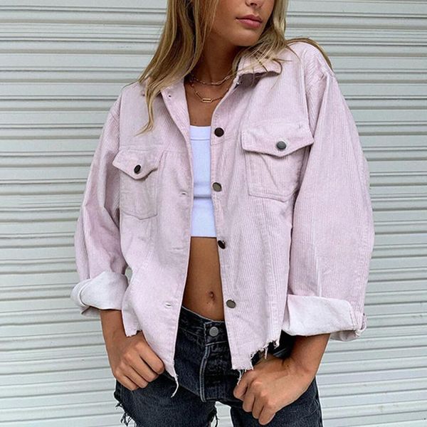 women's jackets long sleeve corduroy jacket casual style button down single-breasted lapel solid color coat with pockets, Black;brown
women's jackets long sleeve corduroy jacket casual style button down single-breasted lapel solid color coat with pockets, Black;brown