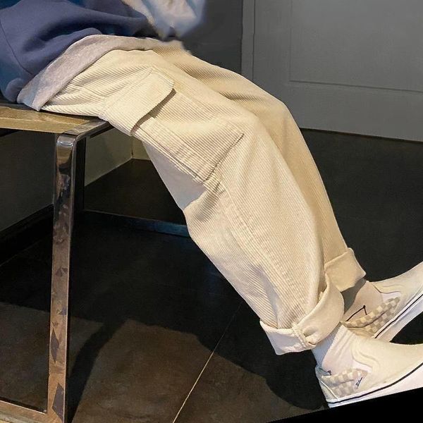 cargo corduroy wide leg pocket women capri jogger trousers autumn winter casual loose streetwear harajuku harem pant females, Black;white
cargo corduroy wide leg pocket women capri jogger trousers autumn winter casual loose streetwear harajuku harem pant females, Black;white