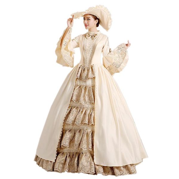 casual dresses 18th century dress victorian rococo medieval inspiration maiden costume, Black;gray
casual dresses 18th century dress victorian rococo medieval inspiration maiden costume, Black;gray