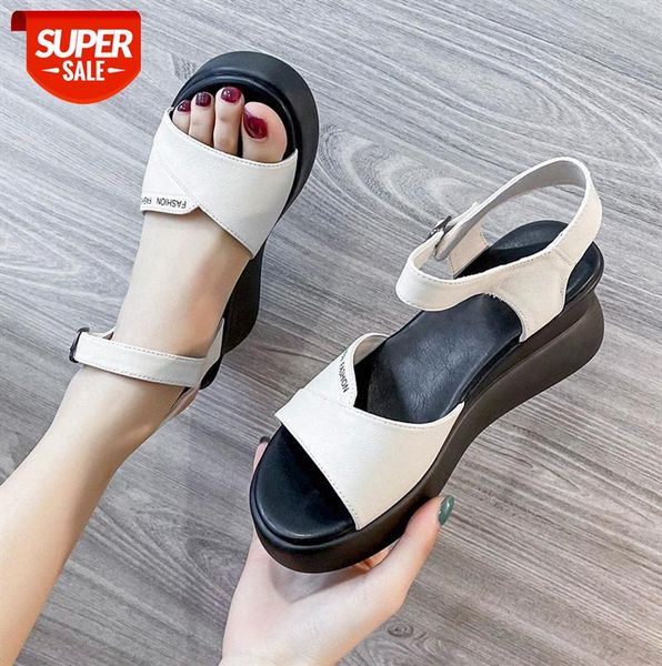 women's shoe layer cowhide ladies sandals leather fish mouth casual shoes #ex4f, Black
women's shoe layer cowhide ladies sandals leather fish mouth casual shoes #ex4f, Black