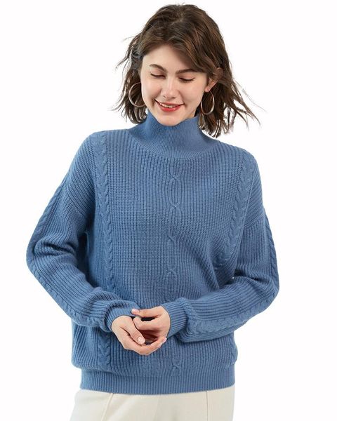 women's sweaters 100% cashmere high neck knit twist thicken quality solid color turtleneck base 659i, White;black
women's sweaters 100% cashmere high neck knit twist thicken quality solid color turtleneck base 659i, White;black