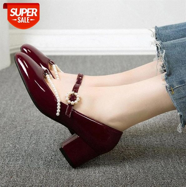 fashion single shoes women round head pearl decoration thick heel solid color shallow mouth #nj2v, Black
fashion single shoes women round head pearl decoration thick heel solid color shallow mouth #nj2v, Black