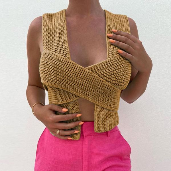 fall winter knitted crop sweaters sleeveless pullover female bandage sweater solid chic fashion womenhigh quality, White
fall winter knitted crop sweaters sleeveless pullover female bandage sweater solid chic fashion womenhigh quality, White