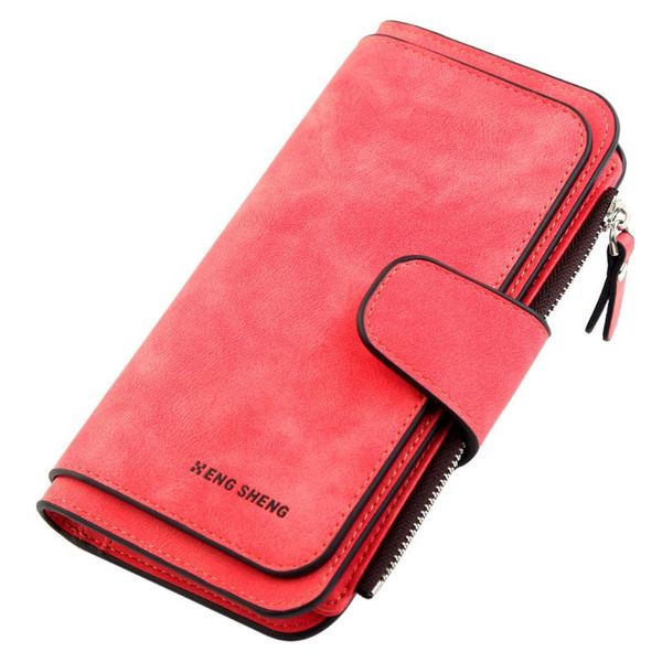 wallets fashion lady solid color matte long section three fold multi-card wallet zipper & hasp high capacity durable #lr1, Red;black
wallets fashion lady solid color matte long section three fold multi-card wallet zipper & hasp high capacity durable #lr1, Red;black