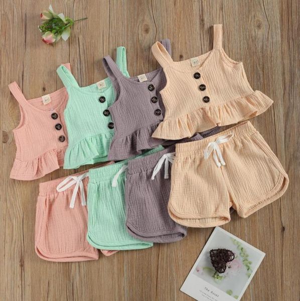 clothing sets kids girls casual two-piece clothes set solid color ruffles shirt shorts children's green/ purple/ pink/ nude, White
clothing sets kids girls casual two-piece clothes set solid color ruffles shirt shorts children's green/ purple/ pink/ nude, White
