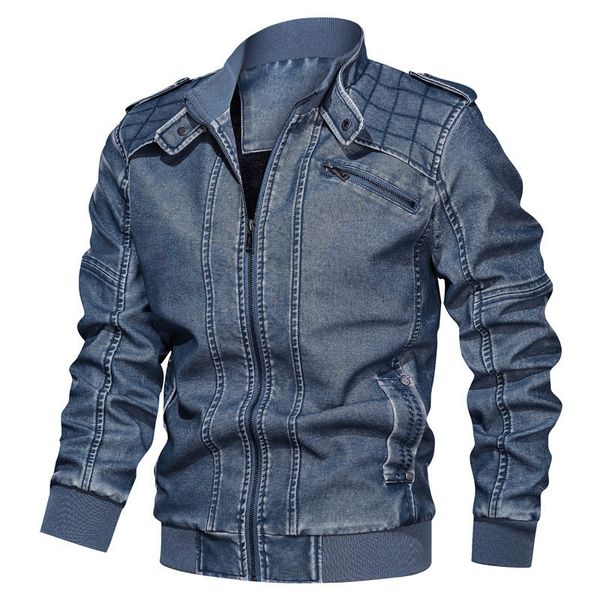 men's leather & faux winter autumn of vintage plutonium lear jacket men, military oblique, tactical lear casual motorcycle, Black
men's leather & faux winter autumn of vintage plutonium lear jacket men, military oblique, tactical lear casual motorcycle, Black