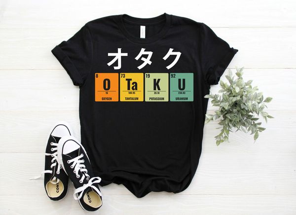 otaku periodic table science anime gift costume t-shirt organic chemistry, White;black
otaku periodic table science anime gift costume t-shirt organic chemistry, White;black