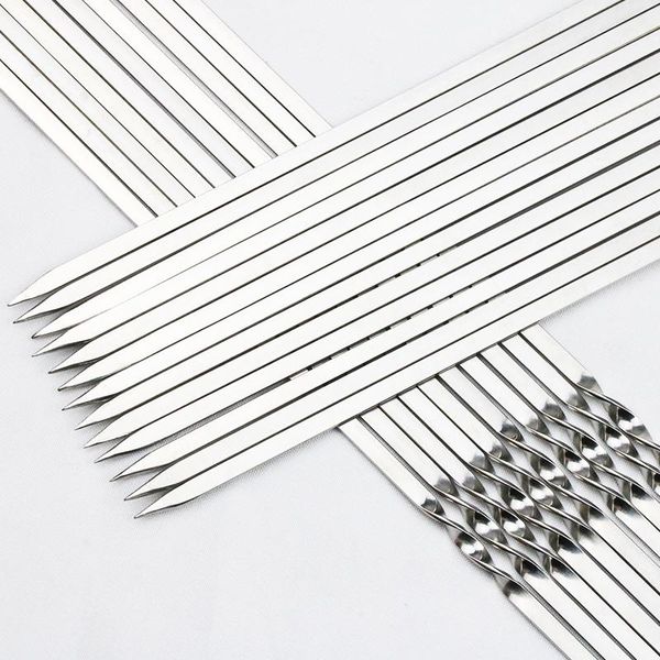 tools & accessories stainless steel bbq party skewers set long flat forks barbecue wood handle cocina accesorio camping accesorios dk50ba
tools & accessories stainless steel bbq party skewers set long flat forks barbecue wood handle cocina accesorio camping accesorios dk50ba