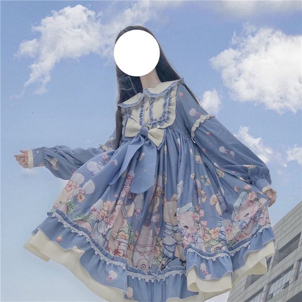 japan sweet women cute lolita kawaii print soft girl lace ruffle babydoll collar long sleeve princess cosplay pink es, Black;gray 
japan sweet women cute lolita kawaii print soft girl lace ruffle babydoll collar long sleeve princess cosplay pink es, Black;gray