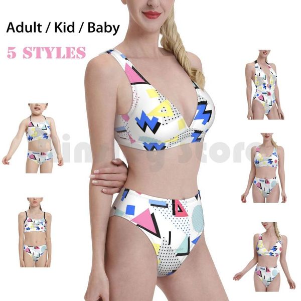 women's swimwear memphis style 80s nostagia design swimsuit bikini padded high waist 1980s nostalgia aesthetic, White;black
women's swimwear memphis style 80s nostagia design swimsuit bikini padded high waist 1980s nostalgia aesthetic, White;black