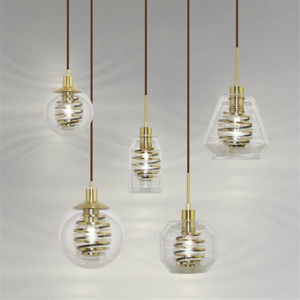 pendant lamps nordic luxury spiral copper lights restaurant bedside glass table hanging bar modern dining room fixtures
pendant lamps nordic luxury spiral copper lights restaurant bedside glass table hanging bar modern dining room fixtures