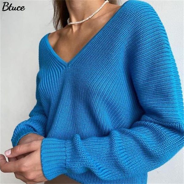 women's sweaters 2021 women v neck solid retro backless long sleeve kintted pullovers ladies autumn loose sweater, White;black
women's sweaters 2021 women v neck solid retro backless long sleeve kintted pullovers ladies autumn loose sweater, White;black