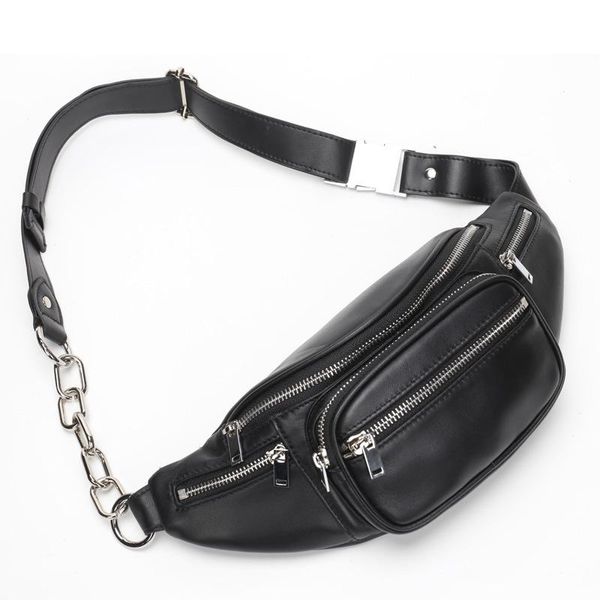 fashion star same style wang hong waist bag women's leather aw chain chest cow hide sheepskin one shoulder slant cross bags
fashion star same style wang hong waist bag women's leather aw chain chest cow hide sheepskin one shoulder slant cross bags