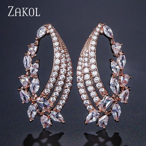 delicate zirconia crystal leaf stud earrings for women wedding fashion olive branch ear jewelry fsep2131, Golden;silver
delicate zirconia crystal leaf stud earrings for women wedding fashion olive branch ear jewelry fsep2131, Golden;silver