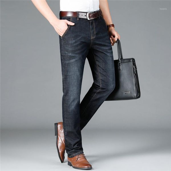 men's jeans slim straight stretch male denim pants streetwear blue black classic business trousers fashion mens 
men's jeans slim straight stretch male denim pants streetwear blue black classic business trousers fashion mens