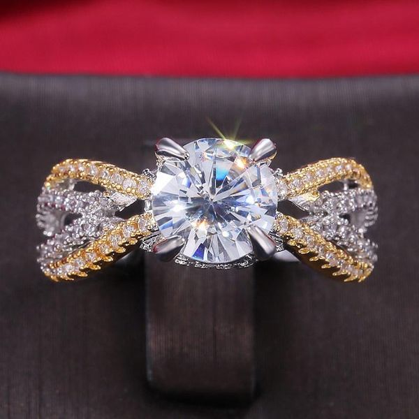 wedding rings charm silver gold color ring luxury female white crystal stone for women trendy bride round zircon engagement, Slivery;golden
wedding rings charm silver gold color ring luxury female white crystal stone for women trendy bride round zircon engagement, Slivery;golden