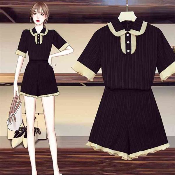 women korean summer two piece sets office ladies peter pan collar short sleeve + casual pants suit 210519, White
women korean summer two piece sets office ladies peter pan collar short sleeve + casual pants suit 210519, White