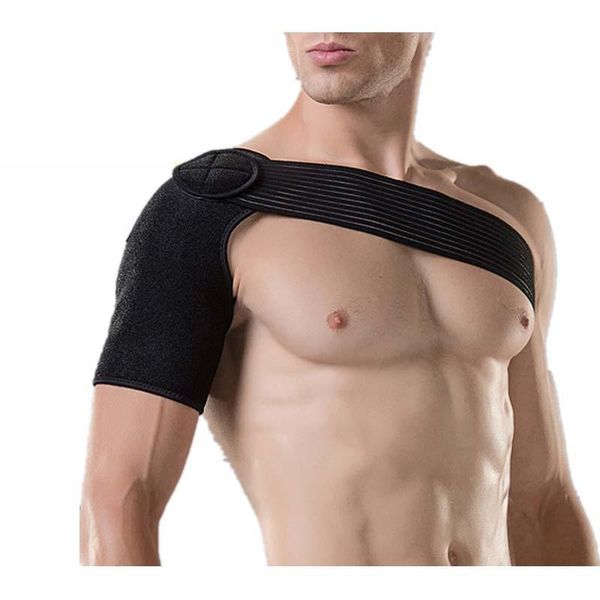 shoulder bandage protector brace joint pain support strap training sports safety back, Black;blue
shoulder bandage protector brace joint pain support strap training sports safety back, Black;blue