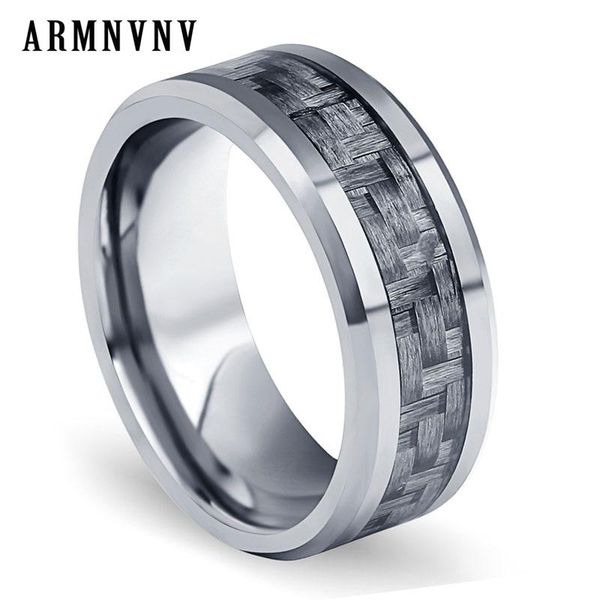 cluster rings armnvnv grey color carbon fiber stainless steel ring for men wedding bands engagement anel jewelry, Golden;silver
cluster rings armnvnv grey color carbon fiber stainless steel ring for men wedding bands engagement anel jewelry, Golden;silver