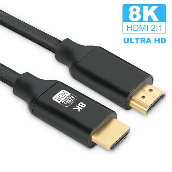 2.1 -compatible cable ultra high-speed 48gbps 8k 60hz 4k 120hz for ps5 ps4 hd tv audio video 1m 2m 3m 5m 8m 10m cables & connectors
2.1 -compatible cable ultra high-speed 48gbps 8k 60hz 4k 120hz for ps5 ps4 hd tv audio video 1m 2m 3m 5m 8m 10m cables & connectors