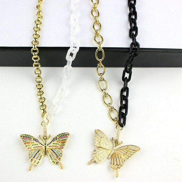 pendant necklaces 16inch 5pcs/lot design cz charm necklace,colorful butterfly shape charms, copper/acrylic chain necklace wholesale, Silver
pendant necklaces 16inch 5pcs/lot design cz charm necklace,colorful butterfly shape charms, copper/acrylic chain necklace wholesale, Silver