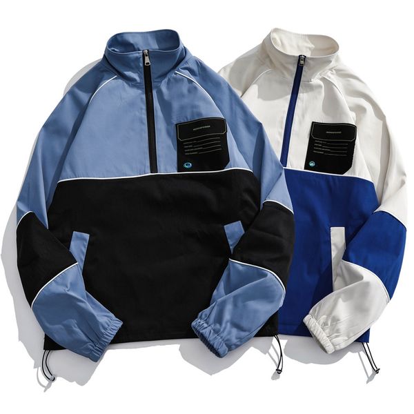 jackets kaiz kaizhong guochao 2021 autumn fashion brand men's color matching pullover et jk022, Black;brown
jackets kaiz kaizhong guochao 2021 autumn fashion brand men's color matching pullover et jk022, Black;brown