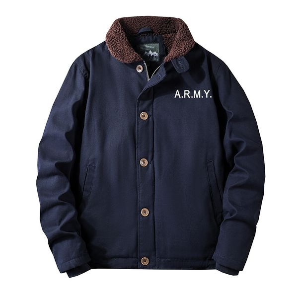 winter men's cotton padded lamb down collar casual coat youth large cotton padded coat men, Black
winter men's cotton padded lamb down collar casual coat youth large cotton padded coat men, Black