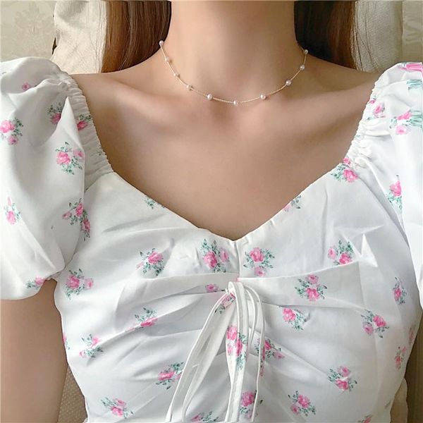chokers 2021 fashion pearl necklace women's simple lovely chain exquisite choker lady jewelry girl gift, Golden;silver
chokers 2021 fashion pearl necklace women's simple lovely chain exquisite choker lady jewelry girl gift, Golden;silver