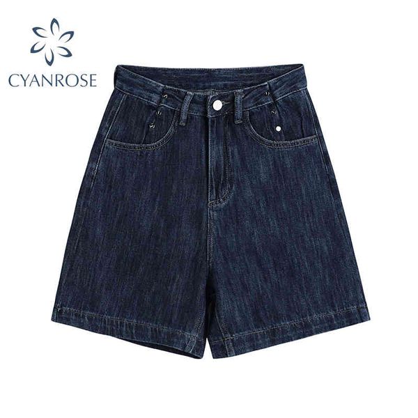 summer new wide leg denim shorts women streetwear jeans short pants casual straight retro chic buttons high waiste trousers 210417, Blue
summer new wide leg denim shorts women streetwear jeans short pants casual straight retro chic buttons high waiste trousers 210417, Blue