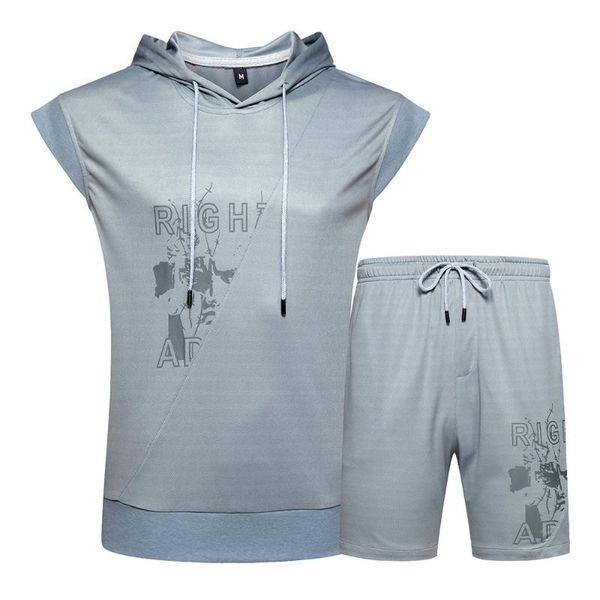 men's tracksuits sport suits 2021 summer running fitness sportswear male gym sets sleeveless vest t-shirt+shorts 2 pieces jogger, Gray
men's tracksuits sport suits 2021 summer running fitness sportswear male gym sets sleeveless vest t-shirt+shorts 2 pieces jogger, Gray