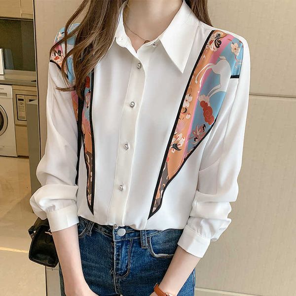 fashion woman blouses spring long sleeve women shirts patchwork blouse shirt office work wear womens and blouses 210604, White
fashion woman blouses spring long sleeve women shirts patchwork blouse shirt office work wear womens and blouses 210604, White