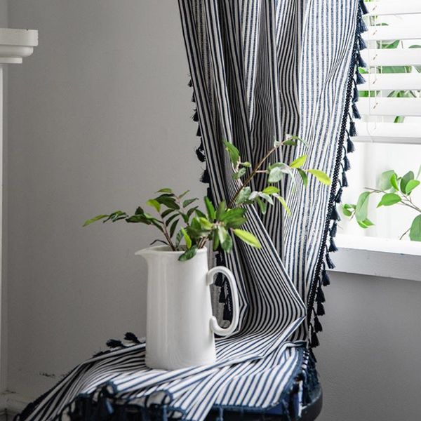 curtain & drapes striped printed curtains boho style with tassel semi-shading living room bedroom coffee shop home decoration cortinas para 
curtain & drapes striped printed curtains boho style with tassel semi-shading living room bedroom coffee shop home decoration cortinas para