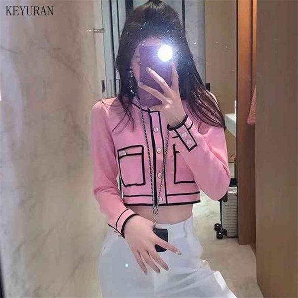 runway sweater cardigan women spring round neck single breasted pink/red knitted jacket ladies elegant knitting outwear 210908, White;black
runway sweater cardigan women spring round neck single breasted pink/red knitted jacket ladies elegant knitting outwear 210908, White;black