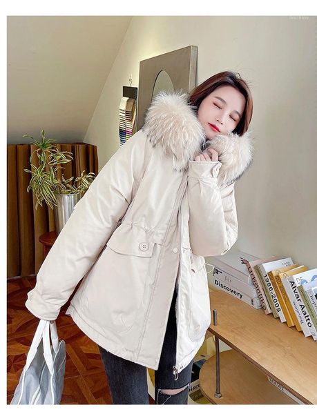 women's down & parkas women winter coats 2021 korean fashion mid-length waist padded cotton jacket fur collar jackets loose clothes h31, Black
women's down & parkas women winter coats 2021 korean fashion mid-length waist padded cotton jacket fur collar jackets loose clothes h31, Black