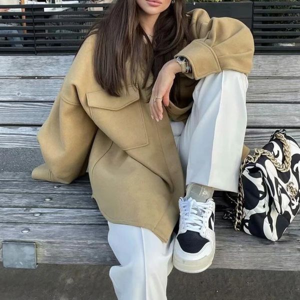 women's jackets xeasy women camel fashion single breasted loose vintage long sleeve jacket female elegant streetwear casual chic top, Black;brown
women's jackets xeasy women camel fashion single breasted loose vintage long sleeve jacket female elegant streetwear casual chic top, Black;brown