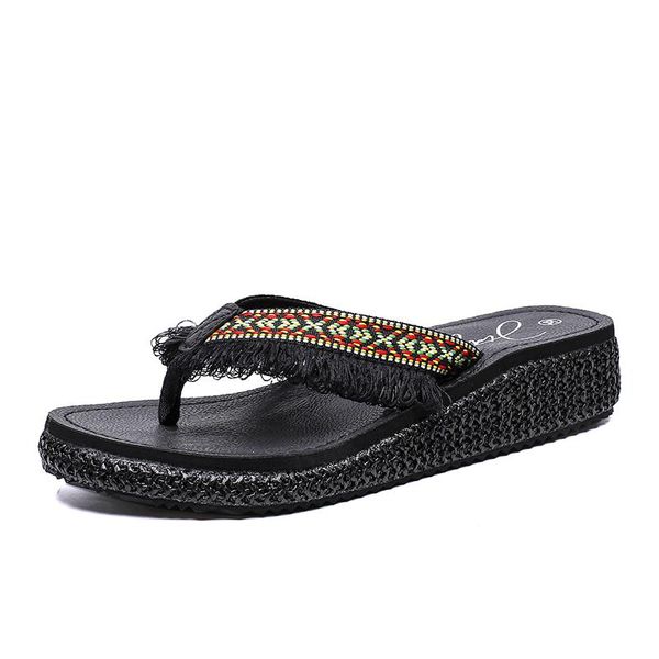 women sandals lightweight weave summer shoes flat slippers plus size female flip flops, Black
women sandals lightweight weave summer shoes flat slippers plus size female flip flops, Black