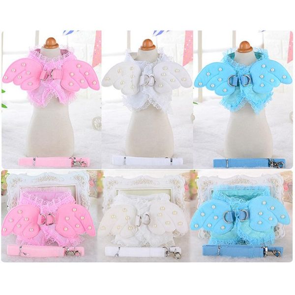 pet dogs harness leash beautiful angel wing princess puppy with pearl accessories adjustable leashes for small & dog collars
pet dogs harness leash beautiful angel wing princess puppy with pearl accessories adjustable leashes for small & dog collars