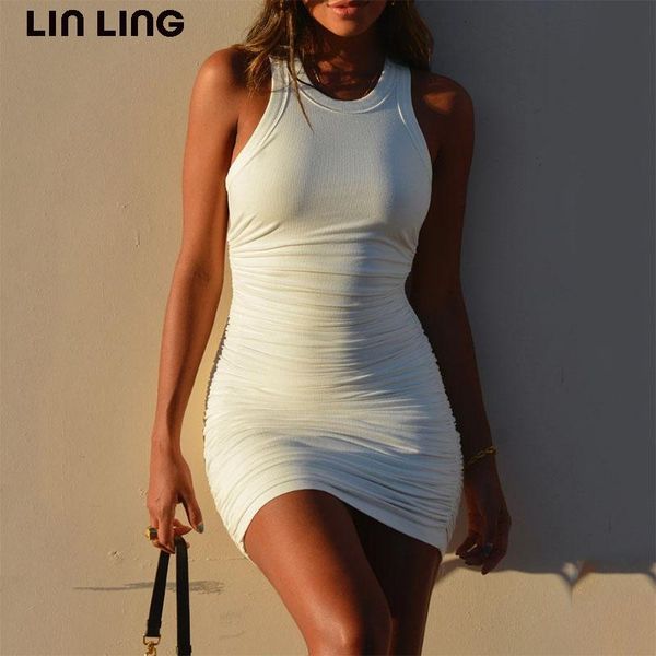 casual dresses linling cotton bodycon dress women sleeveless summer o neck party mini female evening clubwear clothes, Black;gray
casual dresses linling cotton bodycon dress women sleeveless summer o neck party mini female evening clubwear clothes, Black;gray
