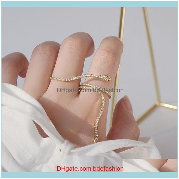 jewelryfashion brand delicate jewelry crystal adjustable rings for women luxury unique zircon snake cluster drop delivery 2021 cbfwi, Golden;silver
jewelryfashion brand delicate jewelry crystal adjustable rings for women luxury unique zircon snake cluster drop delivery 2021 cbfwi, Golden;silver