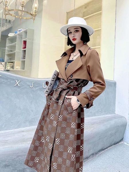 women's trench coats coat belt winter women fashion warm female windproof feminine european oversized windbreaker 2021 slim elegant, Tan;black
women's trench coats coat belt winter women fashion warm female windproof feminine european oversized windbreaker 2021 slim elegant, Tan;black