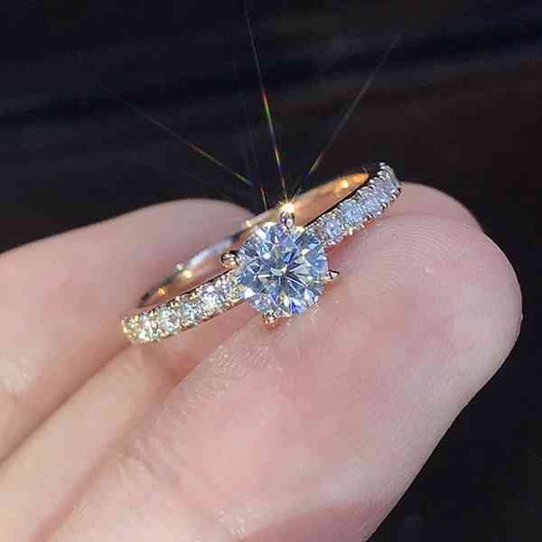 delysia king women trendy shiny crystal ring simplicity elegant temperament engagement wedding jewelry, Silver
delysia king women trendy shiny crystal ring simplicity elegant temperament engagement wedding jewelry, Silver