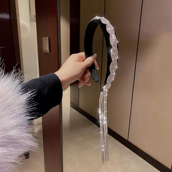 hair clips & barrettes luxury shiny rhinestone hairbands for women long tassel bow bands korean designer headband wedding band accessories g, Golden;silver
hair clips & barrettes luxury shiny rhinestone hairbands for women long tassel bow bands korean designer headband wedding band accessories g, Golden;silver