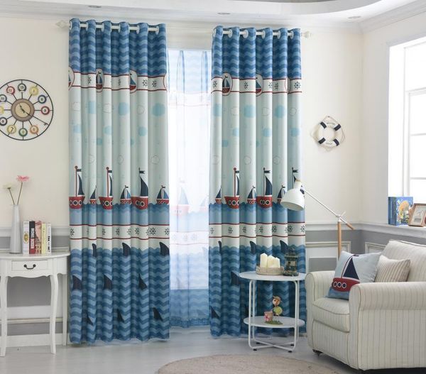 curtain & drapes blue sailboat mediterranean korean simple cartoon children's bedroom living room shade finished products
curtain & drapes blue sailboat mediterranean korean simple cartoon children's bedroom living room shade finished products