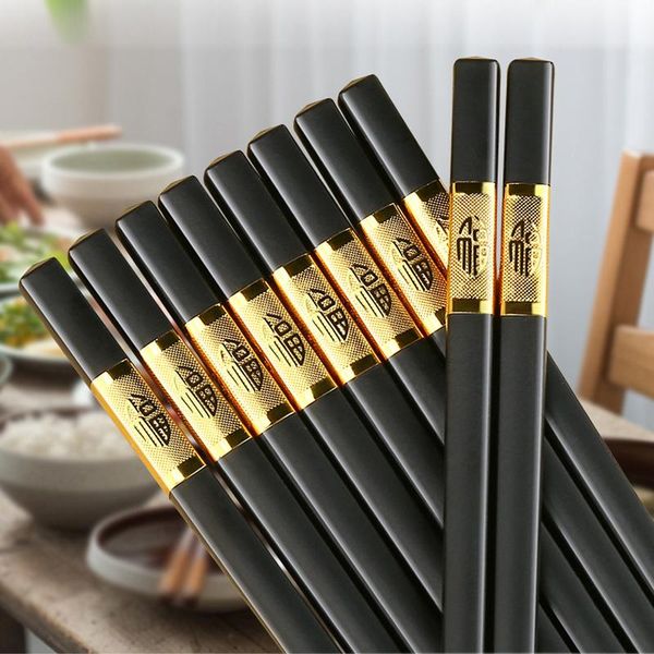 chopsticks 10 pair chinese style tableware stick alloy catering utensils sushi sticks non-slip household kitchen
chopsticks 10 pair chinese style tableware stick alloy catering utensils sushi sticks non-slip household kitchen