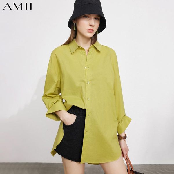 women's blouses & shirts amii minimalism spring summer shirt offical lady 100%cotton sollid lapel loose causal tshirt 12130131, White
women's blouses & shirts amii minimalism spring summer shirt offical lady 100%cotton sollid lapel loose causal tshirt 12130131, White