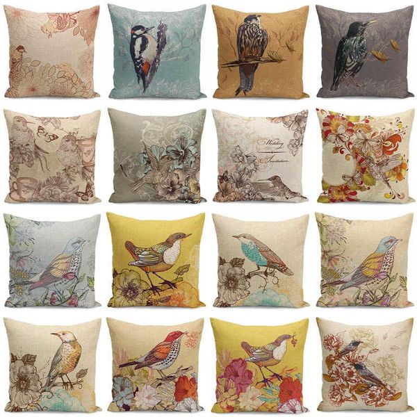 cotton pillow cover vintage linen birds throw cases cushion flower and cushion/decorative
cotton pillow cover vintage linen birds throw cases cushion flower and cushion/decorative