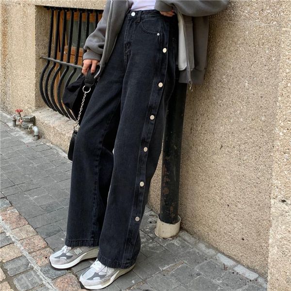 women's jeans zcsmll design sense high waist loose bigs ize spring autumn style pants straight wide-leg women, Blue
women's jeans zcsmll design sense high waist loose bigs ize spring autumn style pants straight wide-leg women, Blue