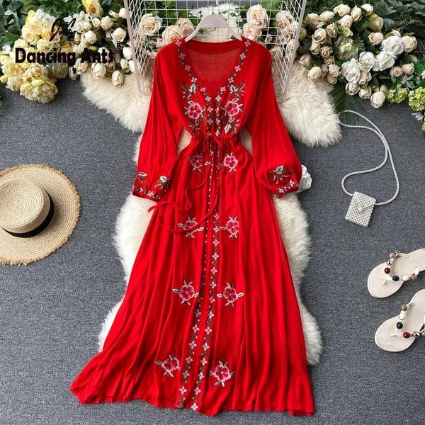 women dress v-neck long puff sleeve elastic waist slim vestidos beach style vintage embroidery female 2021 spring fashion casual dresses, Black;gray
women dress v-neck long puff sleeve elastic waist slim vestidos beach style vintage embroidery female 2021 spring fashion casual dresses, Black;gray